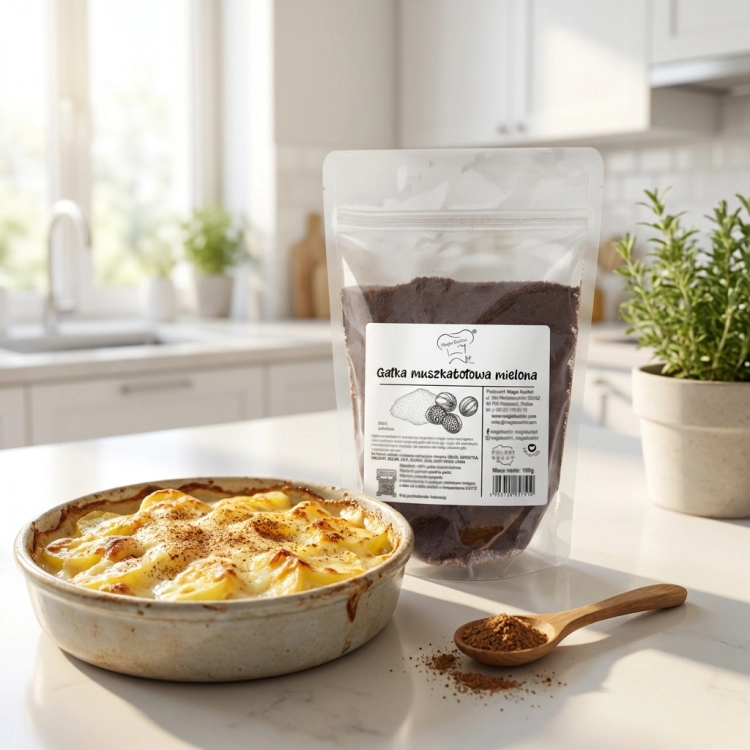 gałka-muszkatołowa-mielona-100g-Ceramiczne-naczynie-z-zapiekanym-kremowym-gratin-ziemniaczanym-w-złocistym-beszamelu-delikatnie-oprószone-mieloną-gałką-w-jasnym-i-naturalnym-świetle-kuchennym.png