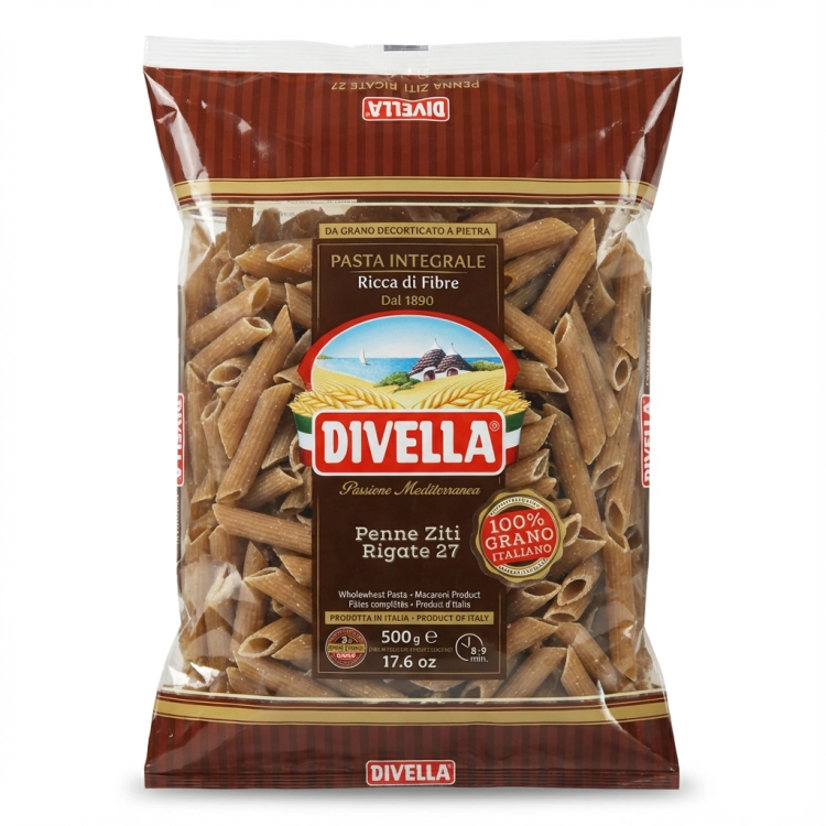 Penne Ziti Rigate razowe-makaron-Divella.png